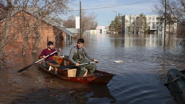 Faster-melting snow causes major flooding in Russia and Kazakhstan