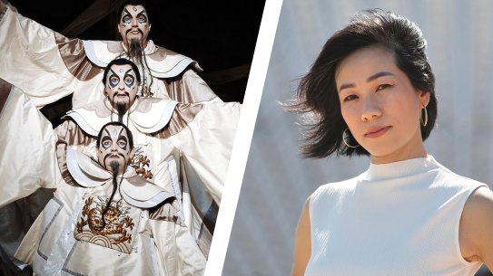 Composite of characters named “Ping, Pang and Pong” and Cat-Thao Nguyen.