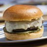 The burger with molten raclette at Pony, Armadale.