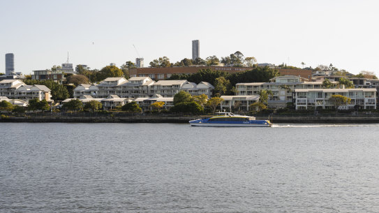 Teneriffe house buyers paid the highest price per square metre of land in Brisbane last year.