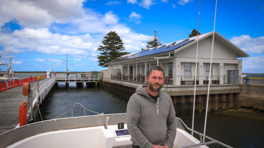 Port Albert resident Michael Hobson can feel the wind of change blowing through the small fishing village. 