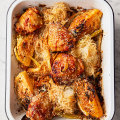 Gochujang chicken noodle traybake is a Korean-inspired one-tray wonder.