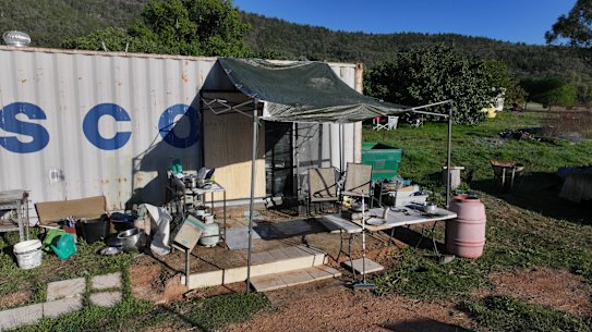 The Thologolong property where Dezi Freeman was found on Monday.