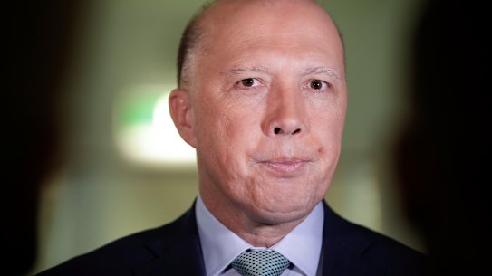 Home Affairs Minister Peter Dutton.