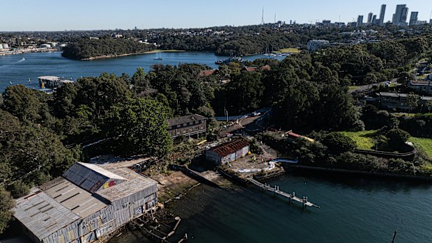 A former industrial site in Berrys Bay, Waverton will be turned into parklands and could become a hotspot for firework viewers.