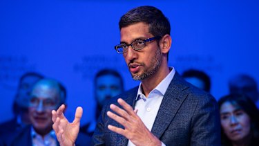 Sundar Pichai, chief executive of Google's parent company Alphabet, said the company was "challenging ourselves to make helpful products with less data."
