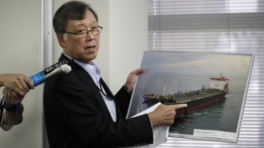 Yutaka Katada, president of Kokuka Sangyo, the Japanese company operating one of two oil tankers attacked near the Strait of Hormuz.