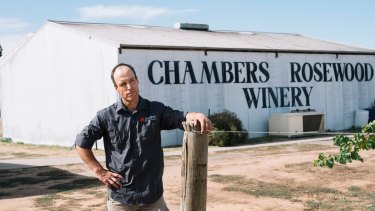 Stephen Chambers, sixth-generation owner of Chambers Rosewood Winery.