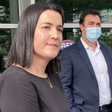 Laura Kane and Brad Scott.