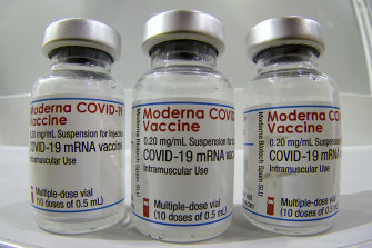 The Moderna COVID-19 vaccine. A version for children under 12 is not far off.