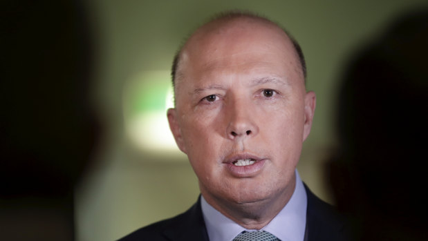 Minister for Home Affairs Peter Dutton.