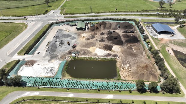 An aerial view of Greenlife’s Bringelly site.