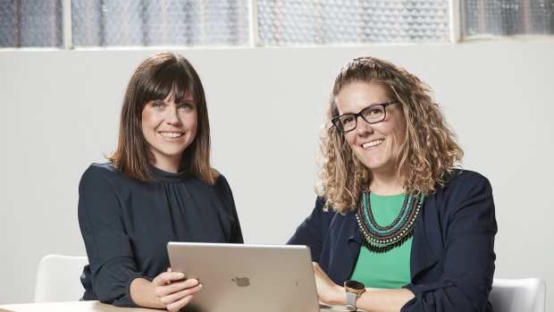 Lucinda Hartley and Jessica Christiansen-Franks, founders of data startup Neighbourlytics.