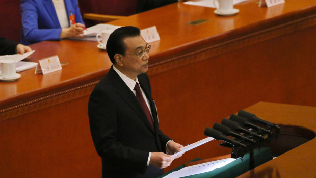 The target for expansion of gross domestic product, released on Tuesday morning in Premier Li Keqiang's annual report to the National People's Congress, was set for 2019 at a range of 6 to 6.5 per cent.