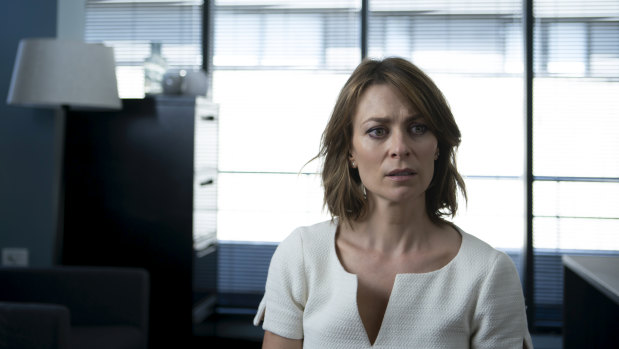 As fastidious lawyer Liz, Kat Stewart handles comedy and high drama with equal aplomb.