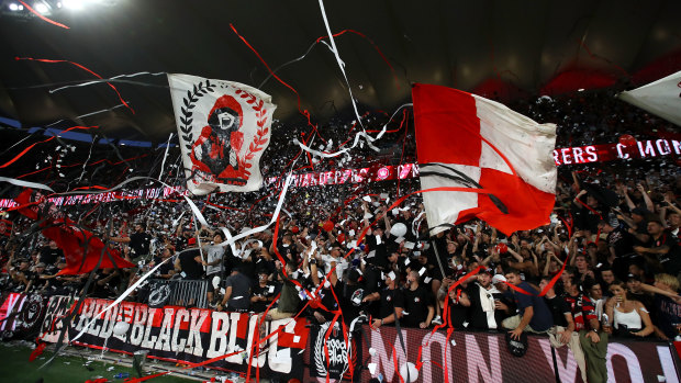 The Red and Black Bloc were criticised for a homophobic social media comment ahead of the Sydney derby.