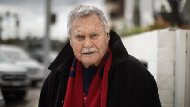 Ron Barassi at home in St Kilda in September 2021.