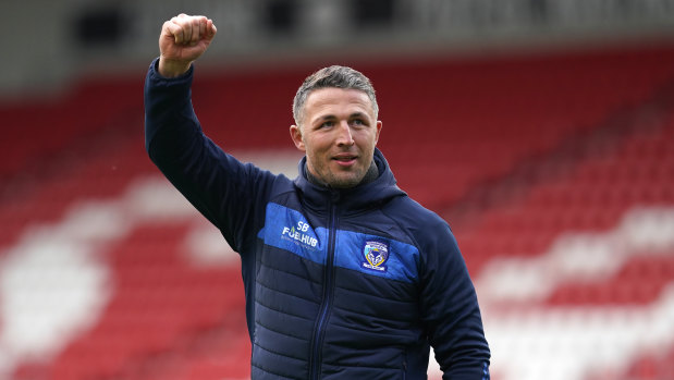 NRL fans could get a close look at Sam Burgess and his Warrington Wolves in Las Vegas next year.