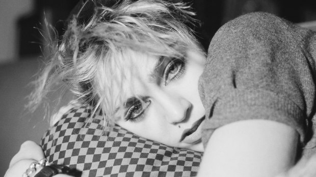 Madonna during her New York City grunge phase.