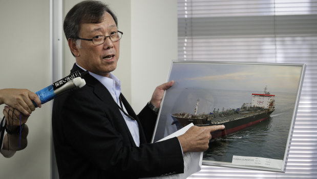 Yutaka Katada, president of Kokuka Sangyo, the Japanese company operating one of two oil tankers attacked near the Strait of Hormuz.