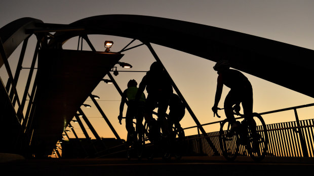 Bridges across the city will be shut down to allow for the cycling races in the morning.