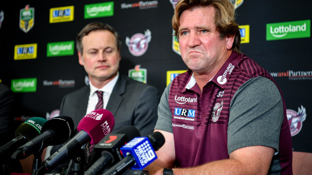 'That's the end of the lecture': Hasler was reluctant to open up on his management of the salary cap at Canterbury.