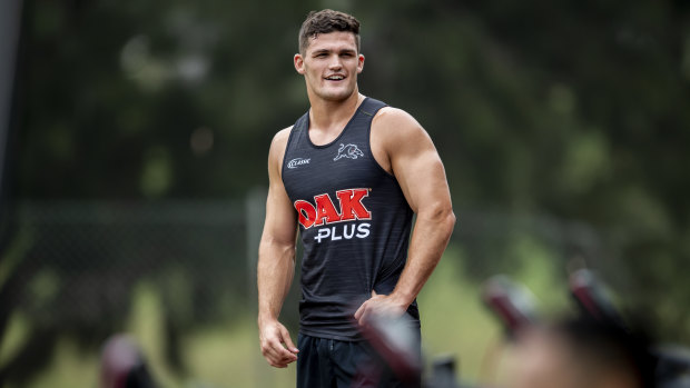 Bigger and better: Nathan Cleary has added some bulk to his upper body over the off-season.