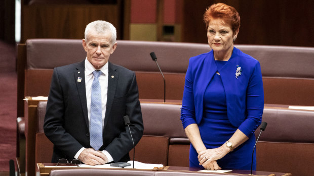 Senator Malcolm Roberts and Senator Pauline Hanson will abstain from voting on "non-critical" legislation.