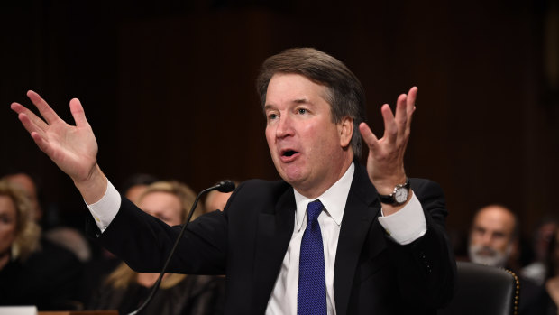 Brett Kavanaugh during the Senate Judiciary Committee hearing in Washington DC.