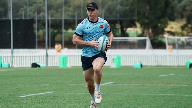 Sid Harvey trains with the NSW Waratahs.