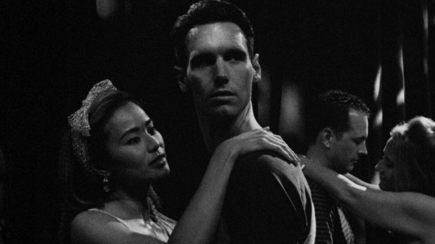 Jamie Chung (left) and Cory Michael Smith in 1985. 