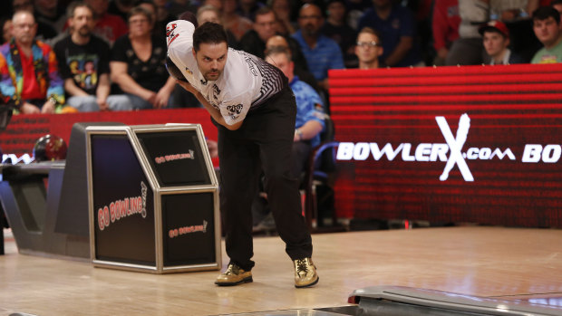 Golden bowl: Jason Belmonte, who bowls with a two-handed action, has risen to the top of his sport and beyond.
