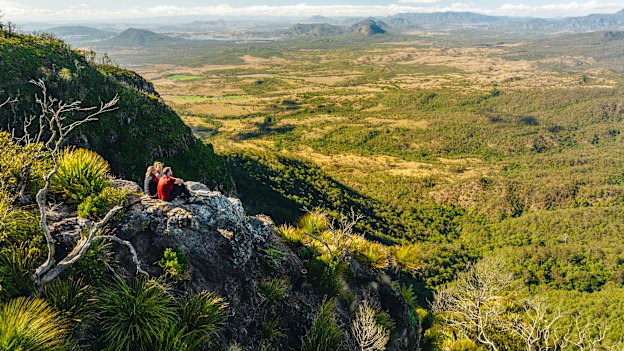 Summit on the  Mount Mitchell Track, part of the Scenic Rim Trail.