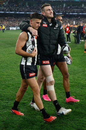 Forward Daniel McStay is set to be this year’s heartbreak kid after injuring his knee in the Magpies’ one-point victory.