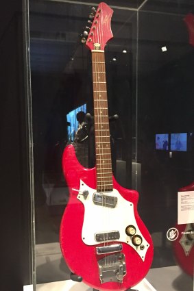 A guitar used by Powderfinger frontman Bernard Fanning during the making of the Brisbane band's breakthrough album Double Allergic.