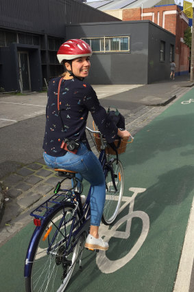 Gitta Scheenhouwer loved riding her bike around Melbourne. 