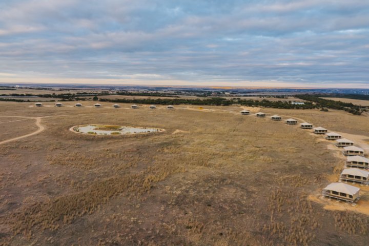 The resort includes 20 luxury glamping tents.