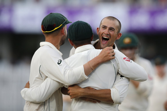 Ashton Agar during his most recent Test appearances, in Bangladesh in 2017.