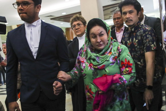 Rosmah Mansor arrives at court in Kuala Lumpur in February.