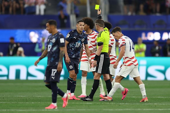 It was yellow cards (six total) galore. 