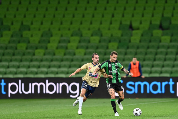 Most Western United games are played in front of swathes of empty seats. At least they’re green at AAMI Park.