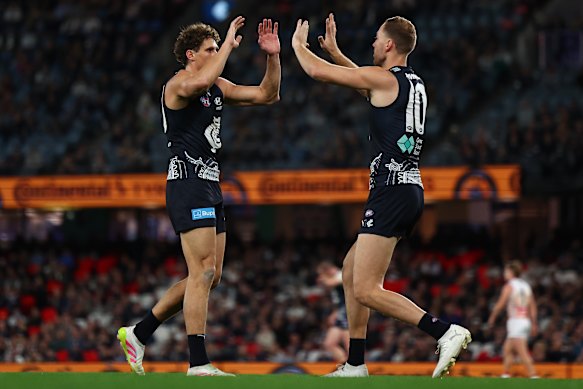 Charlie Curnow and Harry McKay.