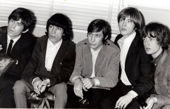 The Rolling Stones in Sydney in 1965. From left, Keith Richards, Bill Wyman, Charlie Watts, Brian Jones and Mick Jagger.