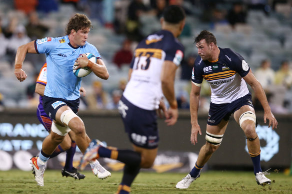 Will Harris charges into the Brumbies last weekend.