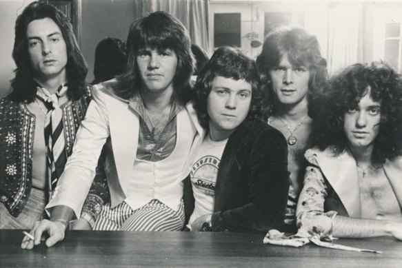 Sherbet: [L-R] Clive Shakespeare, Daryl Braithwaite, Alan Sandow, Garth Porter, Tony Mitchell.