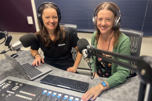 Kylie Ridder and Kim Beasley believe students prefer podcasts to lectures.
