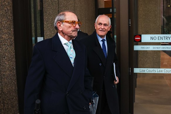 Executive Council of Australian Jewry (right) co-chief executive Peter Wertheim and (left) deputy president Robert Goot after the decision on Tuesday.