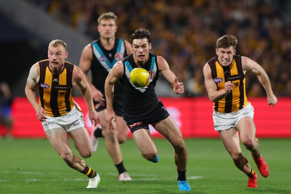 Connor Rozee gave an impassioned defence of his coach.