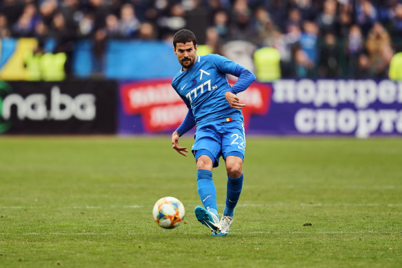 Nuno Reis in action for Levski Sofia.