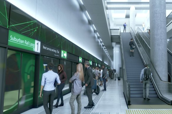 An artist's impression of one of the new stations.